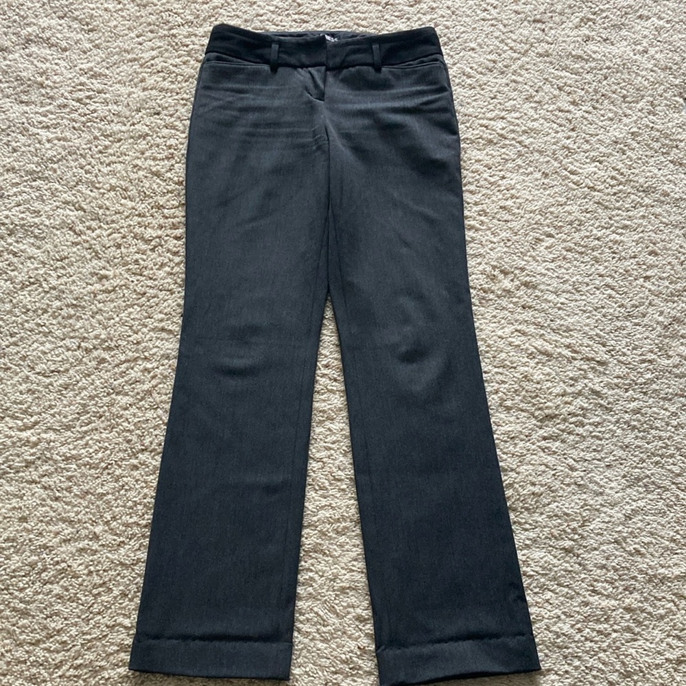 Express Editor Slacks, Gray with Black Accents, 00 In Great Condition!